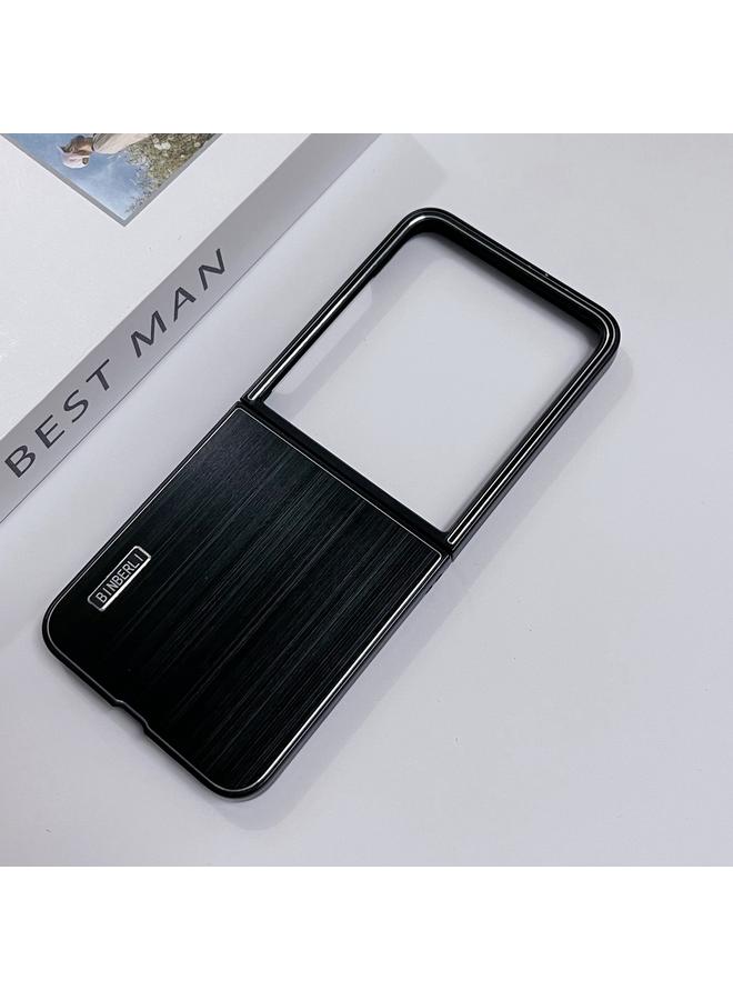 S-TOP Case For Motorola Moto Razr 50 Ultra PC Hybrid Aluminum Alloy Brushed Shockproof Phone Case - Image 2