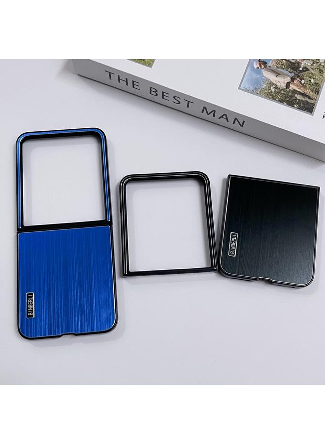 S-TOP Case For Motorola Moto Razr 50 Ultra PC Hybrid Aluminum Alloy Brushed Shockproof Phone Case - Image 3