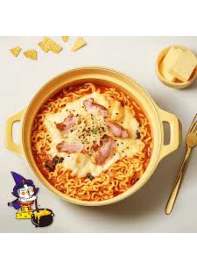 Samyang Buldak Quattro Cheese Spicy Chicken Noodles, 140g | Korean Instant Ramen | Extra Cheesy & Spicy Flavor - Image 4