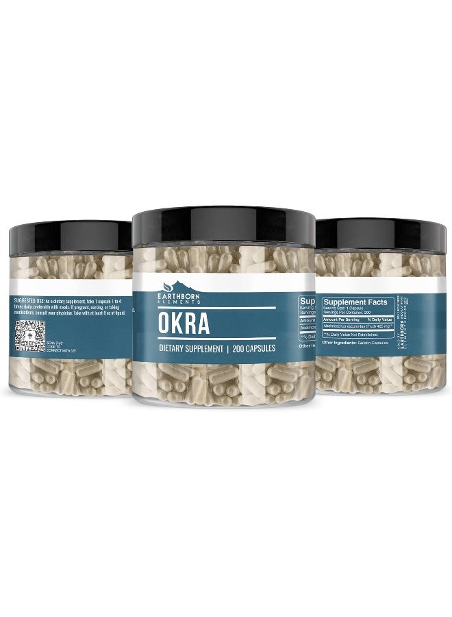 earthborn elements مستخلص البامية (200 كبسولة) - Image 2
