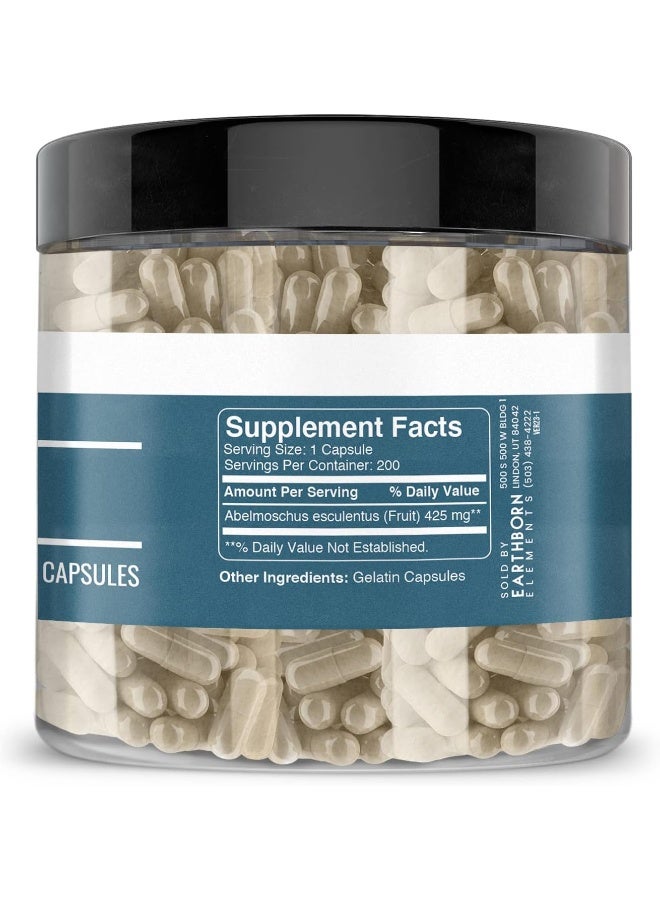 earthborn elements مستخلص البامية (200 كبسولة) - Image 4