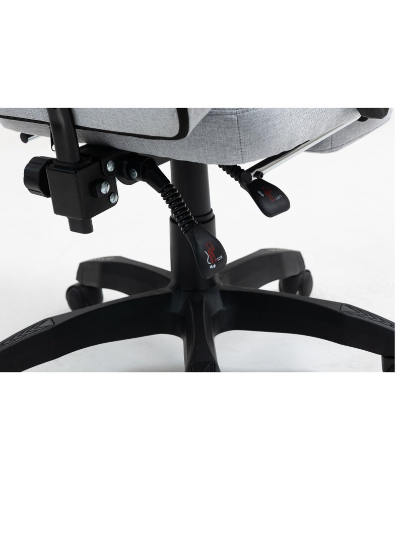 “Ergonomic Gaming & Office Chair with Footrest – High-Back Recliner, Lumbar Support, Adjustable Armrests & Headrest – Swivel Computer Desk Chair KSA” - Image 3