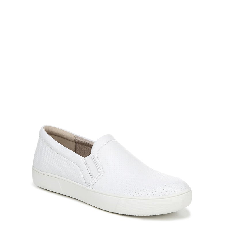 Naturalizer Womens Marianne Sneaker White Perforated Leather 8 W