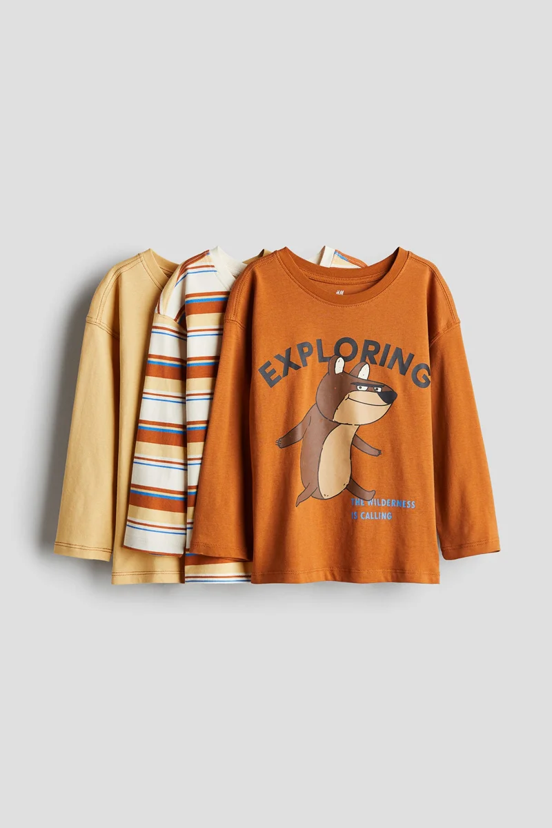 H&M 3-Pack Cotton Tops