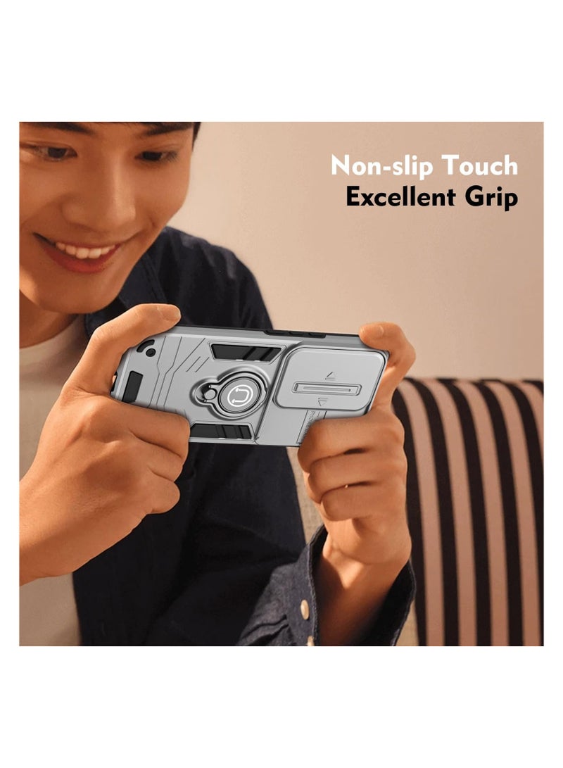 GOLDEN MASK GOLDEN MASK For Vivo V29E/Y200 Armored Window Bracket Camera Shield Cover Camera Lend Protection With Ringe (Grey)  - Image 2