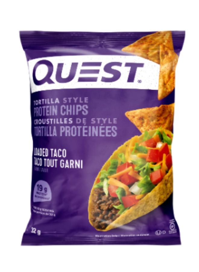 شيبس التورتيلا بروتين بنكهة تاكو 32جم (140 kcal) - Image 1