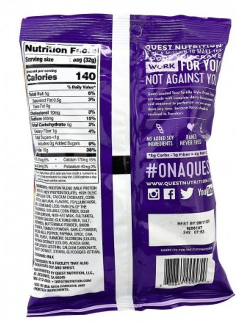 شيبس التورتيلا بروتين بنكهة تاكو 32جم (140 kcal) - Image 2