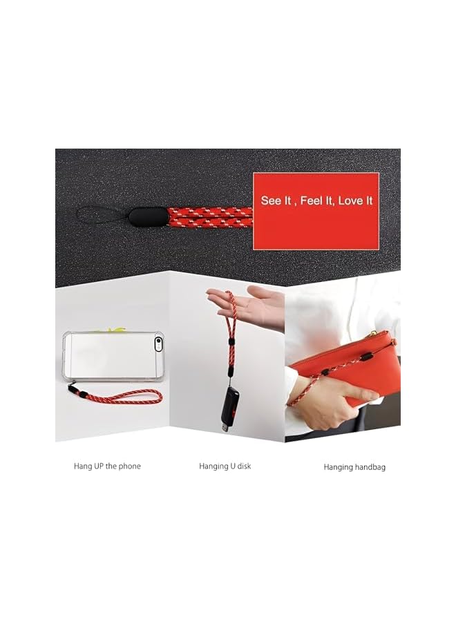 Green Tiger 10 PCS Phone Strap Phone Lanyard, Adjustable Hand Wrist Strap Mobile Accessories for Phone, 10 Colors Nylon Phone Charm Accessories for Girls and Outdoor Activities - Image 3