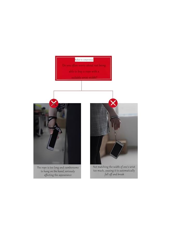 Green Tiger 10 PCS Phone Strap Phone Lanyard, Adjustable Hand Wrist Strap Mobile Accessories for Phone, 10 Colors Nylon Phone Charm Accessories for Girls and Outdoor Activities - Image 4