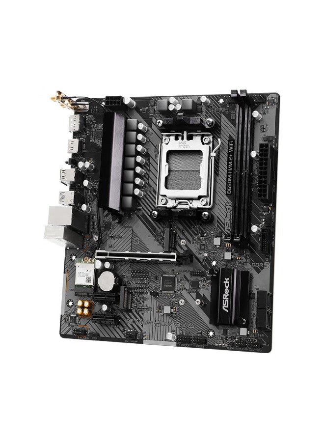 Asrock B650m-h/m.2+ Wifi Motherboard Ddr5 Supports Amd9700x/9600x/7500f/7800x3d - Image 2