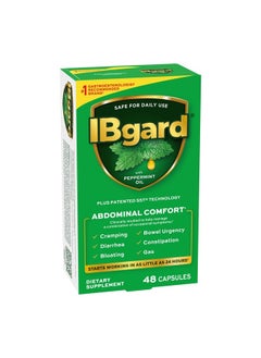 IBgard Gut Health Supplement, Peppermint Oil Capsules for Abdominal Comfort, 48 Capsules (Packaging May Vary)  - Image 1