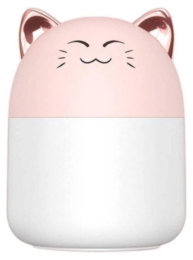 Cute Cat Air Diffuser, Cool Mist, Room Humidifier - Colorful Light for Decor and Relaxation - Ideal for Bedrooms and Living Rooms - Image 1