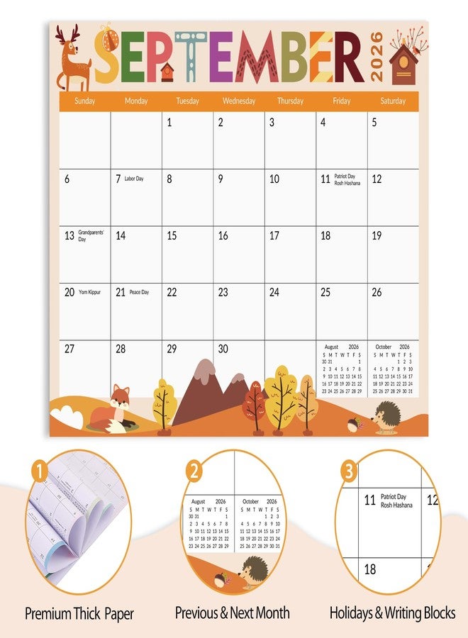 Zuozee Magnetic Calendar for Refrigerator, 8'' x 10'' Fridge Calendar Runs from January 2026 Until December 2027, 24 Months Refrigerator Calendars for Home, Office & School - Image 2