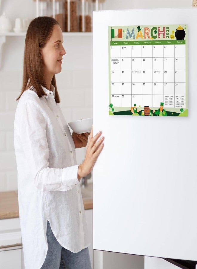 Zuozee Magnetic Calendar for Refrigerator, 8'' x 10'' Fridge Calendar Runs from January 2026 Until December 2027, 24 Months Refrigerator Calendars for Home, Office & School - Image 5