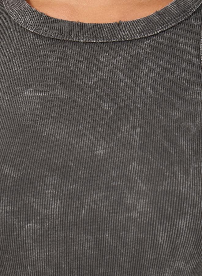 Styli Pack of 2 - Acid Washed Rib Knit Tank Top  - Image 5