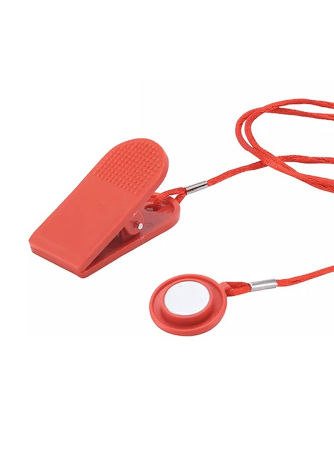Generic - 2Pcs Treadmill Safety Key, Universal Treadmill Magnet Security Lock Round Switch Lock Fitness for Most Treadmill (Red) - Image 1