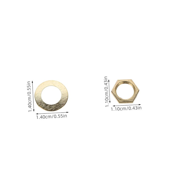Unomor 12-Piece Quartz Clock Mechanism Replacement Kit Washers and Nuts DIY Clock Parts for Home Decor and Repair - Image 2