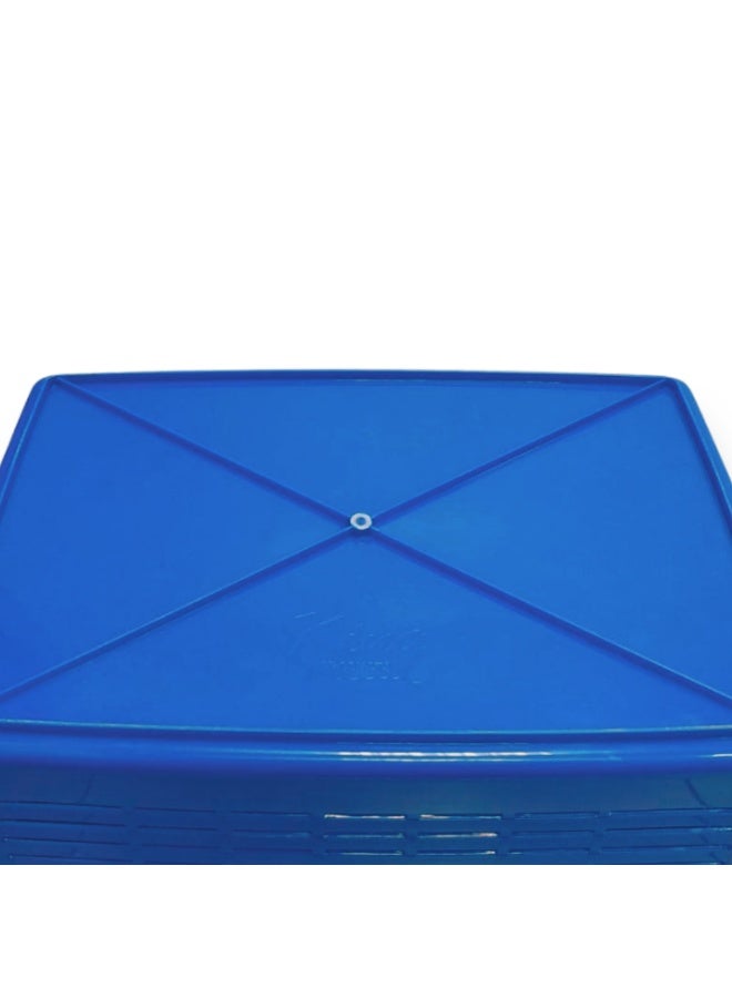 SNH Multi-Purpose Carry Basket with Lid and Handles | Shopping Basket | Picnic Storage Basket | Laundry Carrier | Household Organizer for Fruits, Vegetables, Clothes & Groceries - Image 5