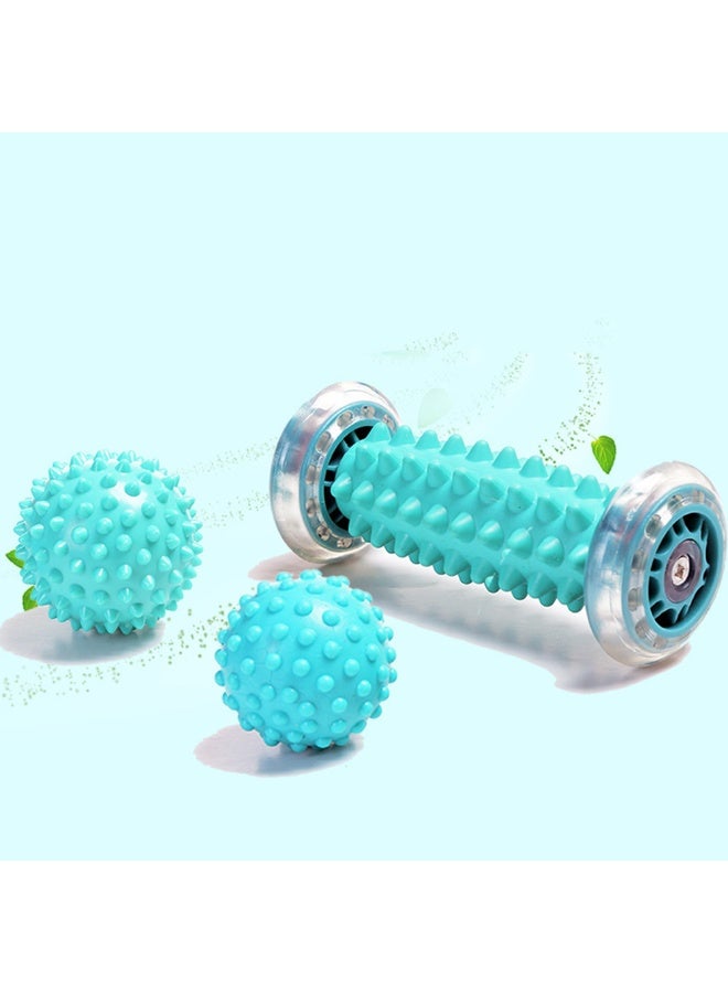 3packs سبيكي تدليك كرة و القدم الأسطوانة 3-في-1 مجموعات تصميم إيرغونومية للتخفيف من التهاب العضلات النباتية القدم تدليك لألم العضلات العميقة والسطحية - Image 1