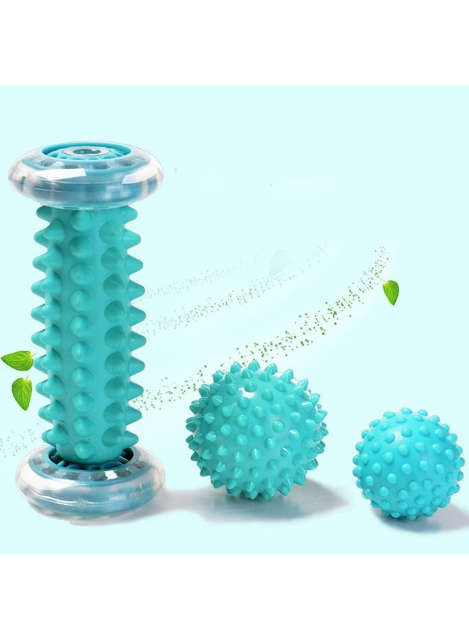 3packs سبيكي تدليك كرة و القدم الأسطوانة 3-في-1 مجموعات تصميم إيرغونومية للتخفيف من التهاب العضلات النباتية القدم تدليك لألم العضلات العميقة والسطحية - Image 2