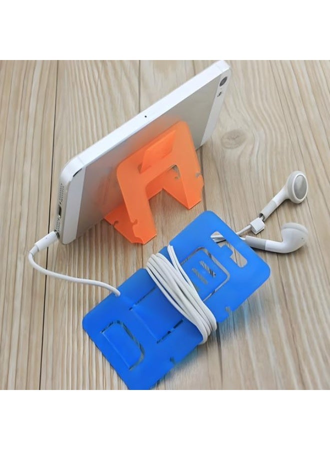 Card-sized mobile phone stand that you can put in your wallet or mobile phone case and use at any time to watch videos or make video calls (7 pieces) - multi-colored - Image 2