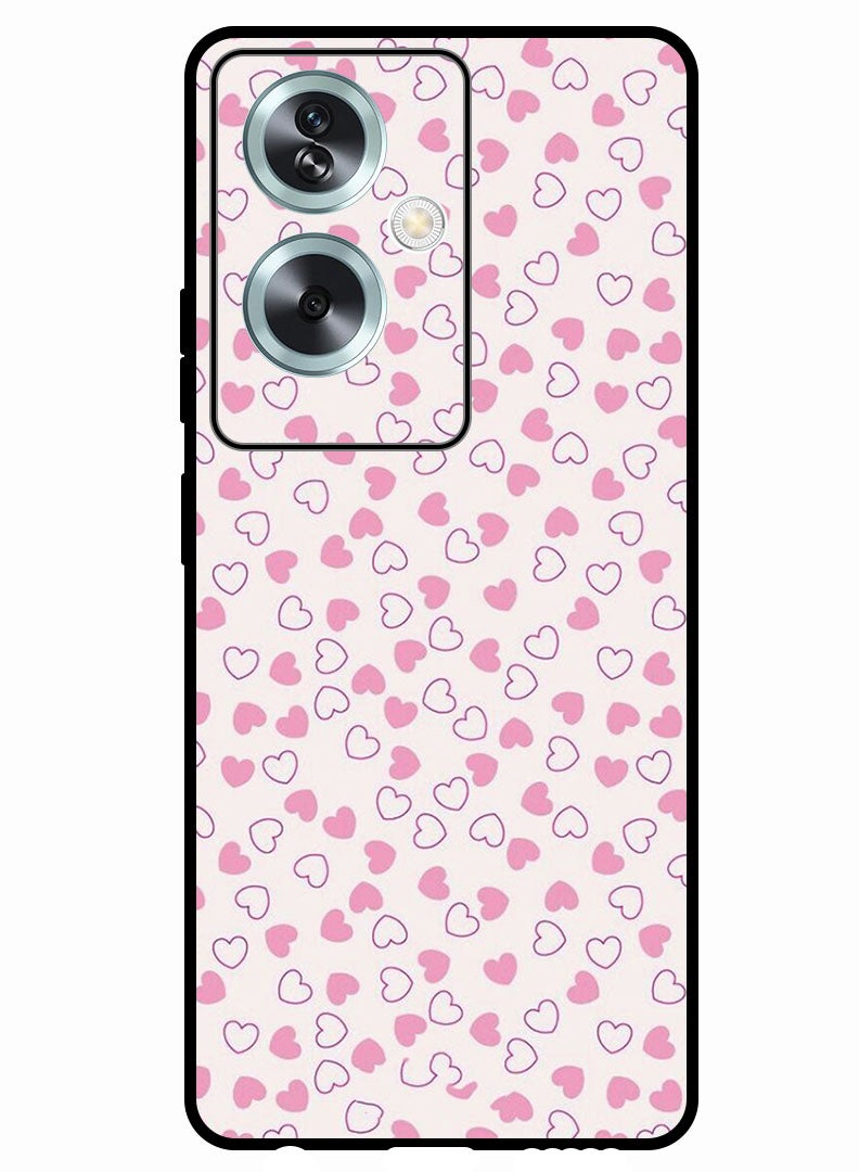 Theodor Protective Case Anti Scratch Shock Proof Bumper Cover For Oppo A2 Small Hearts - Image 1