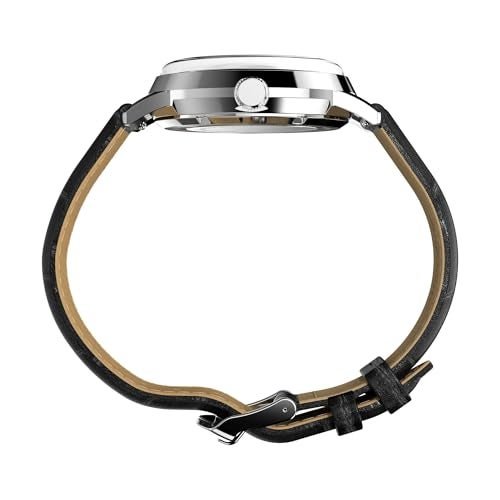 TIMEX ساعة Timex Marlin للرجال 38 مم بحزام أسود وقرص أخضر وعلبة من الفولاذ المقاوم للصدأ - Image 3