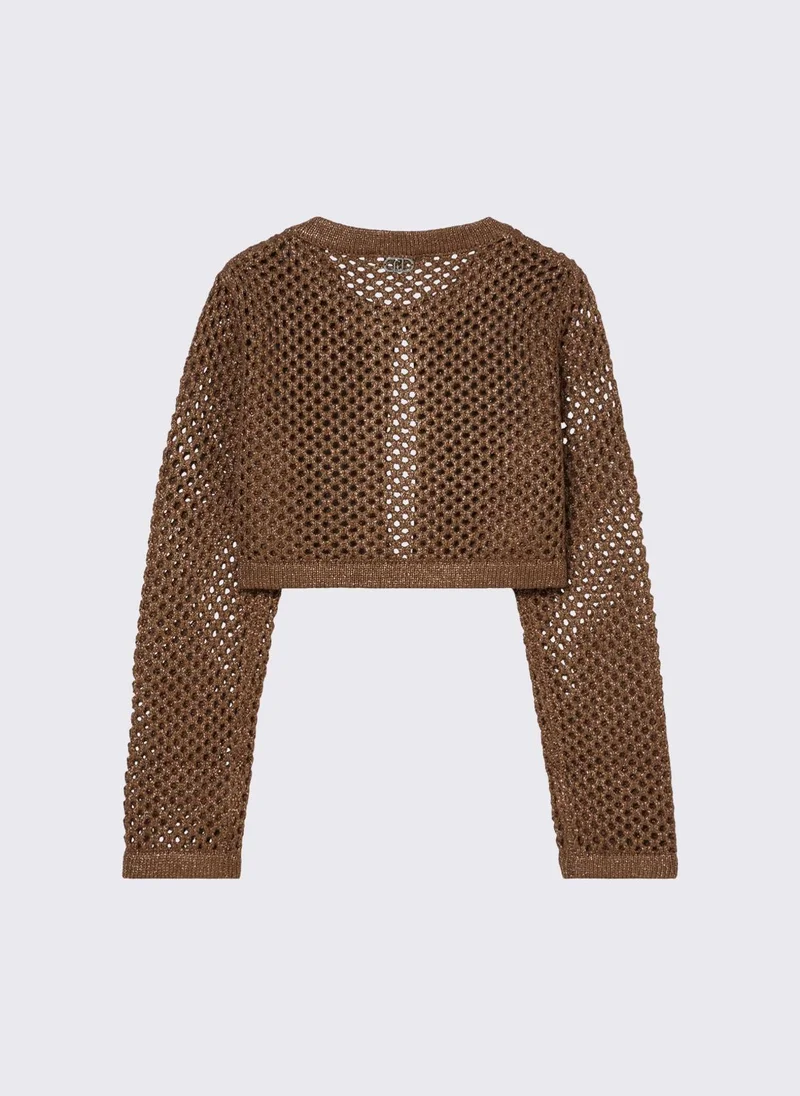 ليو جو Mesh cardigan