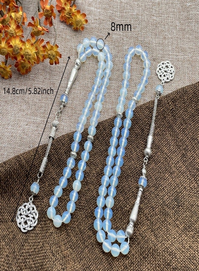 8mm 45 opal Muslim prayer beads - Image 2