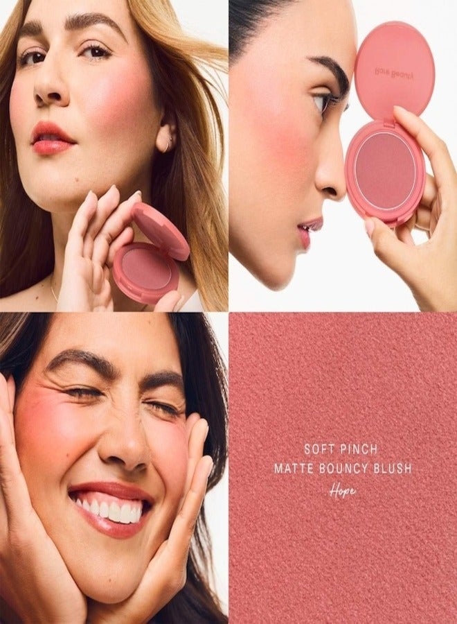 Rare Beauty Rare Beauty by Selena Gomez Soft Pinch Matte Bouncy Blush – Shade: Hope - Nude Mauve, 6.4g | Weightless, Long-Lasting Cream Blush with Matte Finish  - Image 2