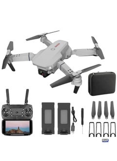 TIGER FPV Drone with 4K HD Camera – WiFi Live Video, Foldable Quadcopter, Headless Mode, Altitude Hold, Track Flight, 3D Flip – Compact & Easy-to-Fly Gray Drone for Beginners and Pros  - Image 1