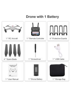 TIGER FPV Drone with 4K HD Camera – WiFi Live Video, Foldable Quadcopter, Headless Mode, Altitude Hold, Track Flight, 3D Flip – Compact & Easy-to-Fly Gray Drone for Beginners and Pros  - Image 5