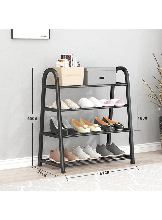 توريسيك رف أحذية على شكل حرف A رف أحذية قائم بذاته مكون من 4 طوابق - متين ومتين وقابل للتكديس لفترة طويلة للخزانة، رف أحذية معدني موفر للمساحة يتسع لـ 24 زوجًا، لتخزين الأحذية في الممر - Image 3