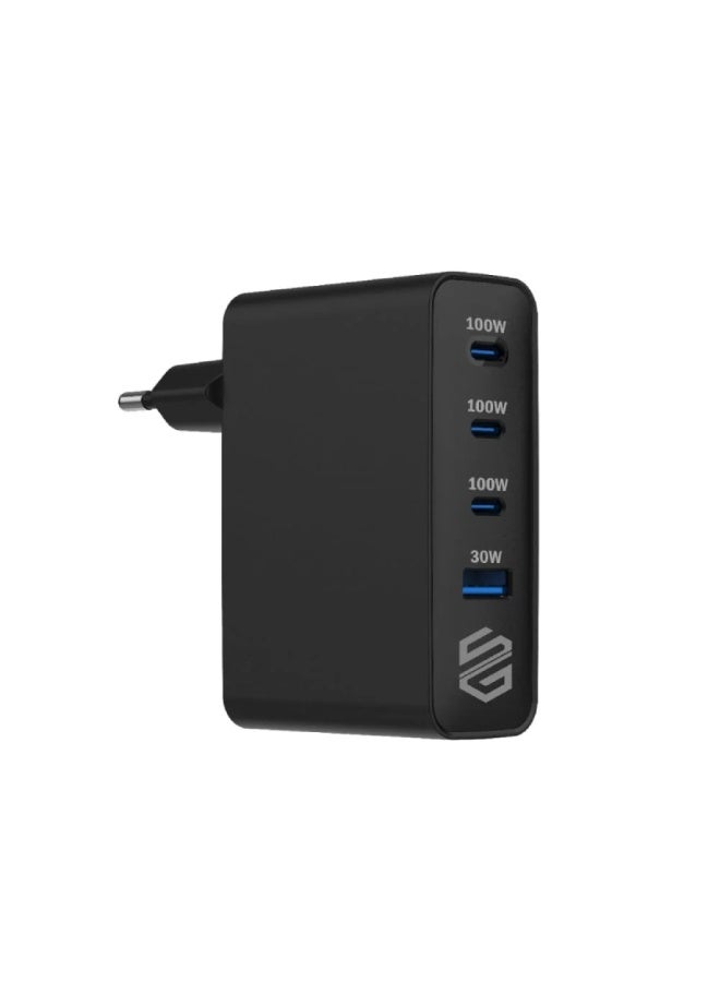Smart Gate 3 USB-C + USB-A Wall Charger, 100 Watt Gan - Black