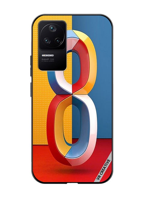 Protective Case Cover For Xioami Poco F4 GT Number 8 Design Multicolour