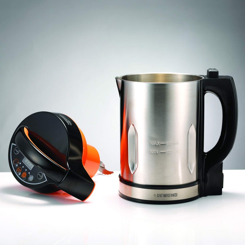 Morphy Richards Classic Soup Maker, 1.6L, Multi-Settings, LED Displayed Panel, Motorised Blade, Stainless Steel, 1000W, 48822 - Image 2