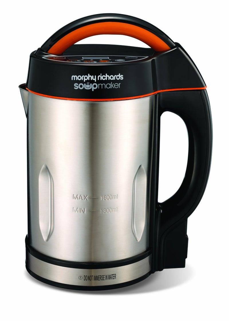 Morphy Richards Classic Soup Maker, 1.6L, Multi-Settings, LED Displayed Panel, Motorised Blade, Stainless Steel, 1000W, 48822 - Image 4