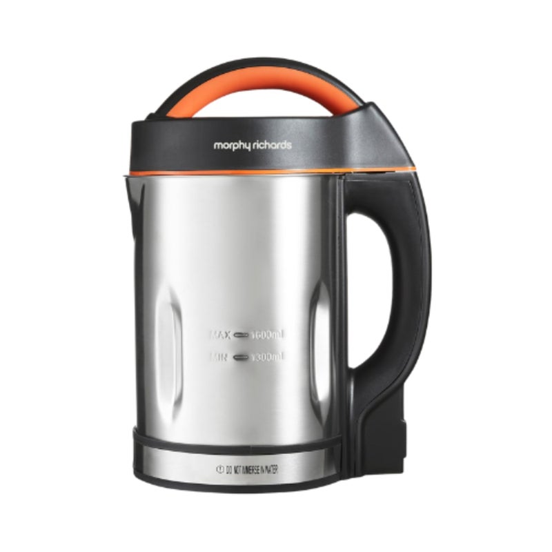 Morphy Richards Classic Soup Maker, 1.6L, Multi-Settings, LED Displayed Panel, Motorised Blade, Stainless Steel, 1000W, 48822 - Image 1