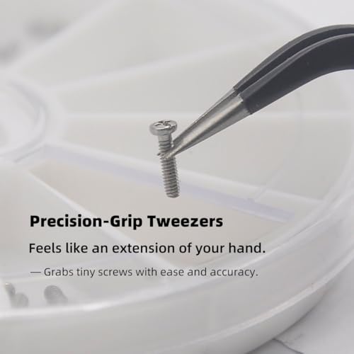 Sanwior Eyeglass Repair Kit with Anti Slip Glasses Nose Pad Replacement and Glasses Screws, Tool Kits for Sunglass, Eye Glass Repairing Kit with Eyeglass Screws and Nose Pads, Eye Glass Screwdriver Kits - Image 3