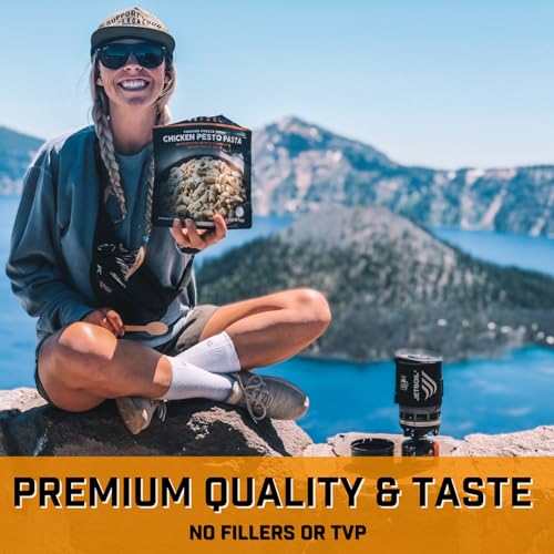 Peak Refuel Chicken Pesto Pasta| Premium Freeze Dried Camping Food | Backpacking & Hiking MRE Meals | Just Add Water | 100% Real Meat | 43g of Protein | 2 Serving Pouch - Image 3