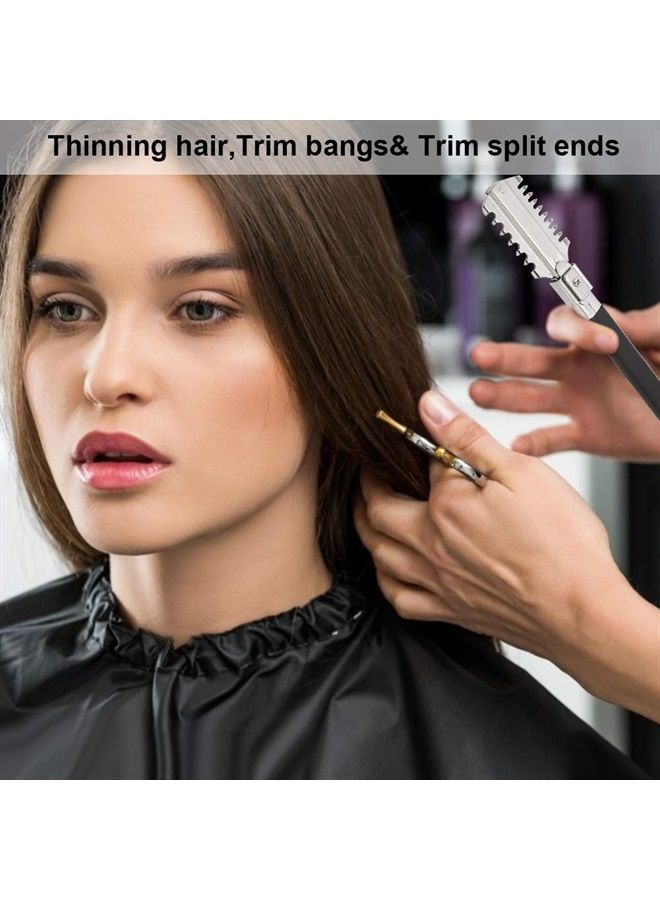 Cimenn Razor Comb Double-edge Razor Blades Manual Hair Cutting Thinning Barber Comb - Image 4
