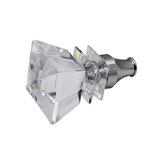 Sakali Crystal Diamond Shape Car Gear Stick Shift Shifter Knob Universal fit for Most Manual Transmission or Automatic Transmission Without Lock Button, Activated Multi-Color LED Light Illuminated - Image 3