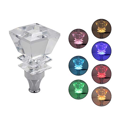 Sakali Crystal Diamond Shape Car Gear Stick Shift Shifter Knob Universal fit for Most Manual Transmission or Automatic Transmission Without Lock Button, Activated Multi-Color LED Light Illuminated - Image 2
