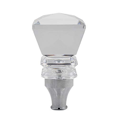 Sakali Crystal Diamond Shape Car Gear Stick Shift Shifter Knob Universal fit for Most Manual Transmission or Automatic Transmission Without Lock Button, Activated Multi-Color LED Light Illuminated - Image 4