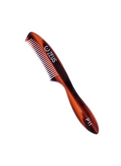 Zeus ZEUS Large Mustache Comb Long Handle Handmade Saw Cut Mustache Comb for Men Traditional P11 
