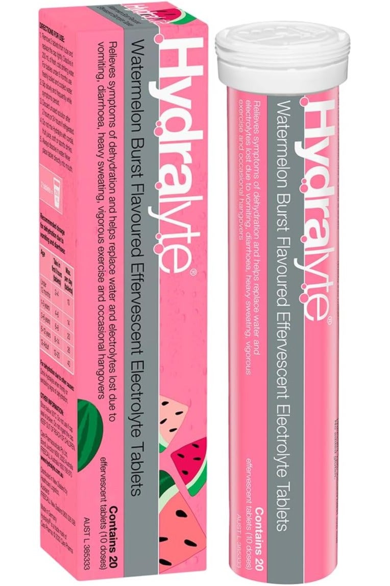 هيدراليت هايدرالايت أقراص فوارة للإلكترولايت نكهة البطيخ المهروس ٢٠ قرص - Image 1