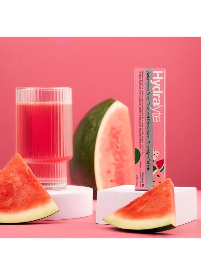 هيدراليت هايدرالايت أقراص فوارة للإلكترولايت نكهة البطيخ المهروس ٢٠ قرص - Image 2