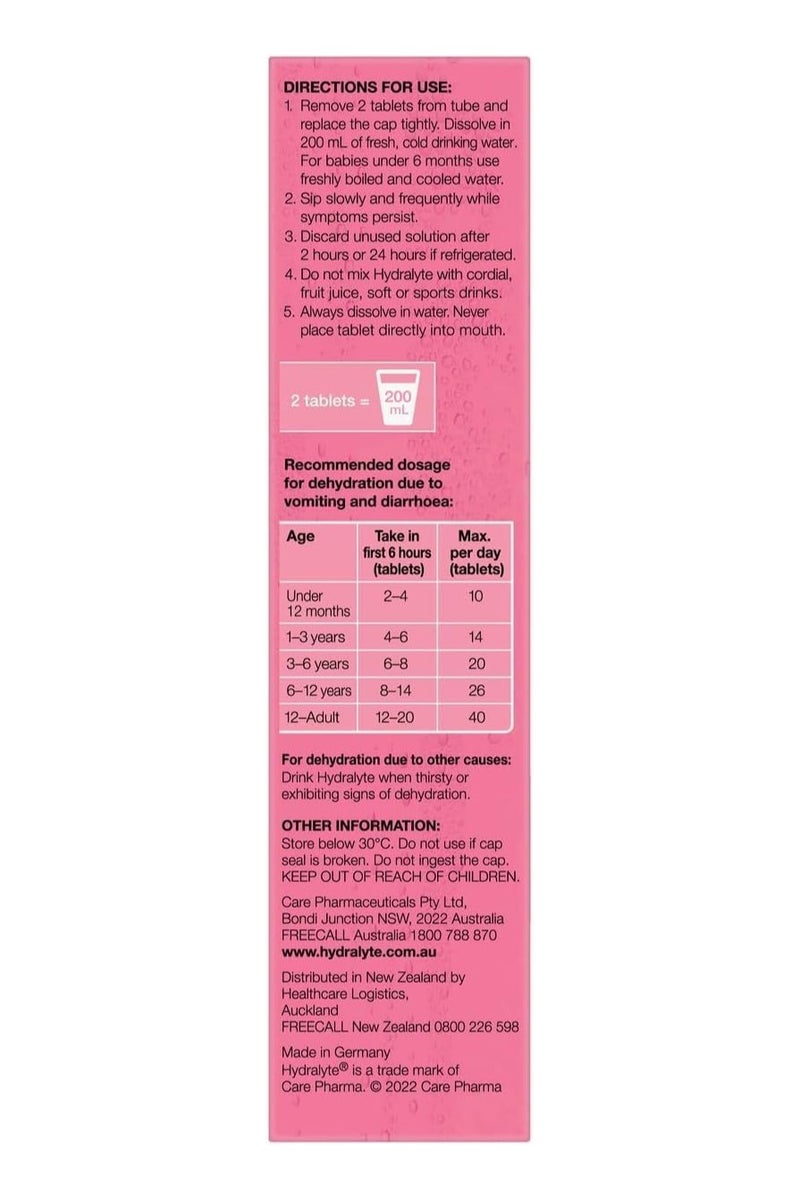 هيدراليت هايدرالايت أقراص فوارة للإلكترولايت نكهة البطيخ المهروس ٢٠ قرص - Image 5