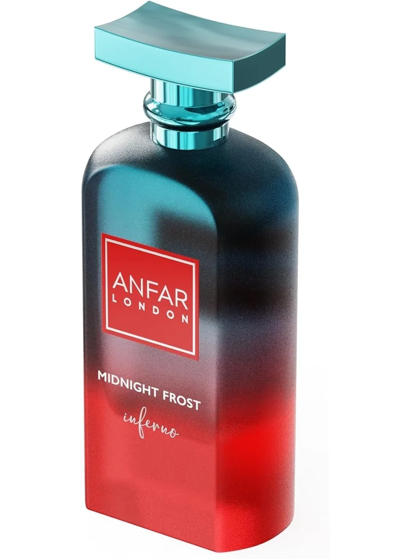 Anfar Anfar Midnight Frost Inferno - Perfume for Women - 100ML - Luxurious Long Lasting Fragrance with Amber Woody Notes of Geranium and Tonka - Extrait de Parfum Spray - Scent for Her