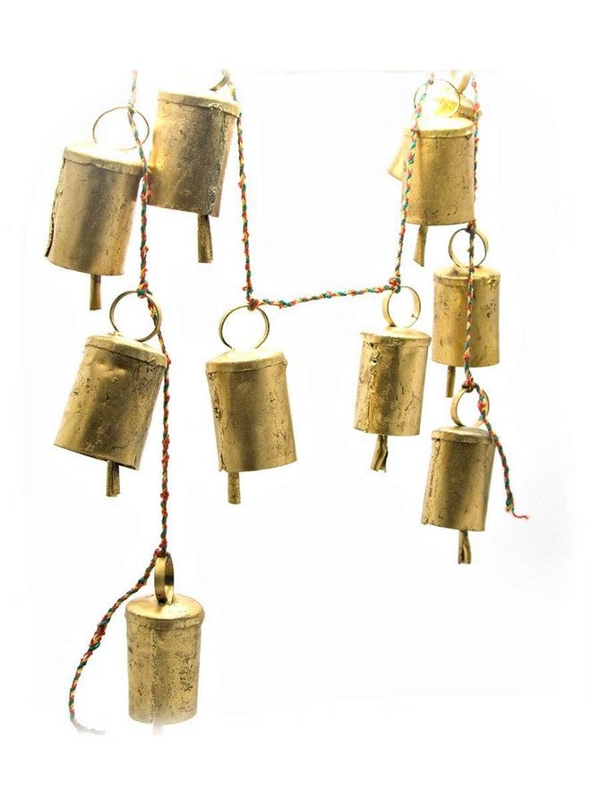 SkyWalker Metal Brass Bell Hanging String (Golden, 40 X 30 Inch) - Image 1